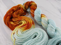 FIRE AND ICE Indie-Dyed Yarn on Squoosh DK - Assigned Pooling