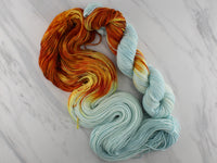 FIRE AND ICE Indie-Dyed Yarn on Squoosh DK - Assigned Pooling