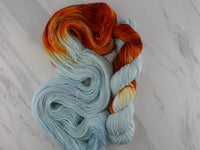 FIRE AND ICE Indie-Dyed Yarn on Sock Perfection - Assigned Pooling Colorway