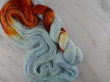 FIRE AND ICE Indie-Dyed Yarn on Sock Perfection - Assigned Pooling Colorway