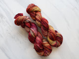 FOREST FLOOR Indie-Dyed Yarn on Stained Glass Sock - Purple Lamb