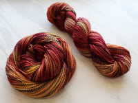 FOREST FLOOR Indie-Dyed Yarn on Stained Glass Sock - Purple Lamb
