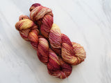 FOREST FLOOR Hand-Dyed Yarn on Sparkly Merino Sock - Purple Lamb