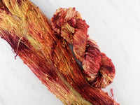 FOREST FLOOR Hand-Dyed Yarn on Squiggle Sock
