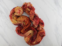 FOREST FLOOR Hand-Dyed Yarn on Squiggle Sock