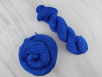 FREEDOM BLUE Indie-Dyed Yarn on Feather Sock in Solidarity with Ukraine - Purple Lamb