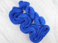 FREEDOM BLUE Indie-Dyed Yarn on Feather Sock in Solidarity with Ukraine - Purple Lamb