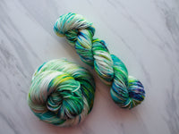 GALADRIEL'S GIFT Indie-Dyed Yarn on Squoosh DK - Purple Lamb