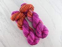 GARNET AND TOPAZ on Stained Glass Sock - Assigned Pooling Colorway