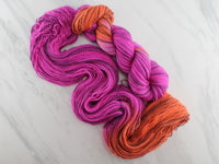 GARNET AND TOPAZ on Stained Glass Sock - Assigned Pooling Colorway