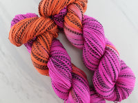 GARNET AND TOPAZ on Stained Glass Sock - Assigned Pooling Colorway