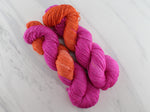 GARNET AND TOPAZ on Sparkly Merino Sock - Assigned Pooling Colorway