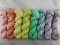 ROSE GELATO Indie-Dyed Yarn on Feather Sock