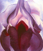 FLOWER OF LIFE II - Georgia O'Keeffe Art Batts to Spin and Felt - Purple Lamb