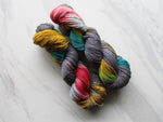 GIRL WITH A PEARL EARRING on Sparkly Merino Sock - Purple Lamb