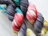 GIRL WITH A PEARL EARRING Hand-Dyed Yarn on So Silky Sock - Purple Lamb