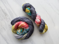 GIRL WITH A PEARL EARRING Hand-Dyed Yarn on So Silky Sock - Purple Lamb