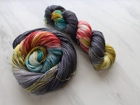 GIRL WITH A PEARL EARRING Hand-Dyed Yarn on So Silky Sock - Purple Lamb