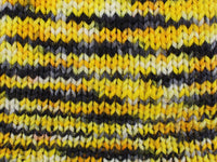 HONEY BEE Hand-Dyed Yarn on Sparkly Merino Sock - Purple Lamb