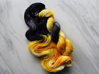 HONEY BEE on Sock Perfection - Purple Lamb