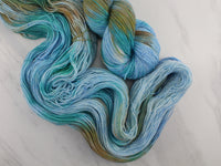 HOPE BY GEORGE WATTS Indie-Dyed Yarn on Feather Sock - Purple Lamb