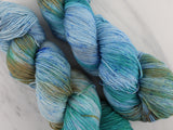 HOPE BY GEORGE WATTS Indie-Dyed Yarn on Feather Sock - Purple Lamb