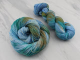 HOPE BY GEORGE WATTS Indie-Dyed Yarn on Feather Sock - Purple Lamb
