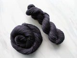 LITTLE BLACK DRESS Indie-Dyed Yarn on Sock Perfection - Purple Lamb