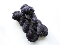 LITTLE BLACK DRESS Hand-Dyed Yarn on Squiggle Sock - Purple Lamb