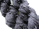 LITTLE BLACK DRESS Hand-Dyed Yarn on Squiggle Sock - Purple Lamb