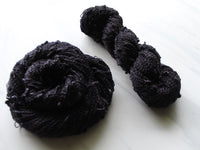 LITTLE BLACK DRESS Hand-Dyed Yarn on Squiggle Sock - Purple Lamb