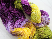 PURPLE IRIS Indie-Dyed Yarn on Squiggle Sock - Purple Lamb