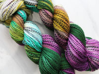 LOTHLORIEN Hand-Dyed Yarn on Stained Glass Sock - Purple Lamb
