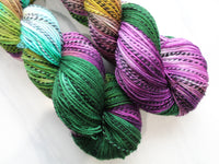LOTHLORIEN Hand-Dyed Yarn on Stained Glass Sock - Purple Lamb