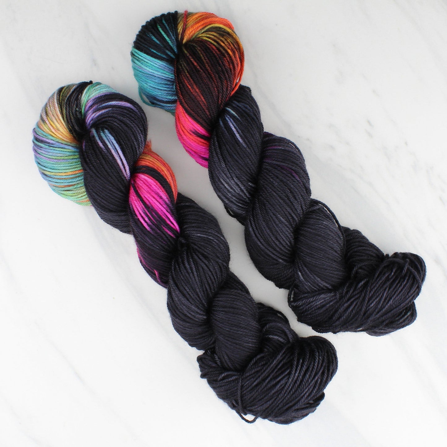 A LIGHT IN DARK PLACES on Indie-Dyed Yarn on Squoosh DK - Assigned Pooling Colorway - Purple Lamb