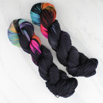 A LIGHT IN DARK PLACES on Indie-Dyed Yarn on Squoosh DK - Purple Lamb