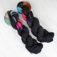 A LIGHT IN DARK PLACES on Indie-Dyed Yarn on Squoosh DK - Purple Lamb
