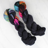 A LIGHT IN DARK PLACES on Indie-Dyed Yarn on Squoosh DK - Purple Lamb