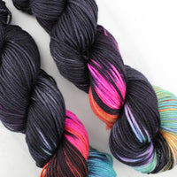 A LIGHT IN DARK PLACES on Indie-Dyed Yarn on Squoosh DK - Purple Lamb