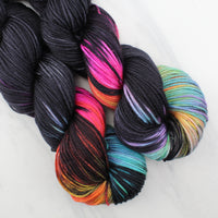 A LIGHT IN DARK PLACES on Indie-Dyed Yarn on Squoosh DK - Purple Lamb