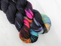 A LIGHT IN DARK PLACES on Indie-Dyed Yarn on Squoosh DK - Purple Lamb
