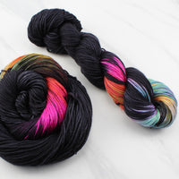 A LIGHT IN DARK PLACES on Indie-Dyed Yarn on Squoosh DK - Purple Lamb