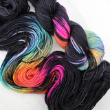 A LIGHT IN DARK PLACES on Indie-Dyed Yarn on Squoosh DK - Purple Lamb