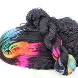 A LIGHT IN DARK PLACES on Indie-Dyed Yarn on Squoosh DK - Purple Lamb
