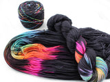 A LIGHT IN DARK PLACES on Indie-Dyed Yarn on Squoosh DK - Purple Lamb