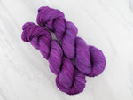 EGGPLANT Hand-Dyed Yarn on Buttery Soft DK - Purple Lamb