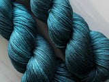 ANNUNCIATION BLUE on So Silky Sock - Purple Lamb