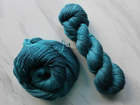 ANNUNCIATION BLUE on So Silky Sock - Purple Lamb