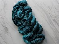 ANNUNCIATION BLUE on So Silky Sock - Purple Lamb