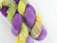 PURPLE IRIS Hand-Dyed on Buttery Soft DK - Purple Lamb